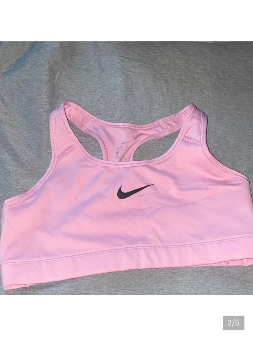 1 Nike Pink Strappy Racerback Sports Bra with Black Swoosh 1 Windsor bralet